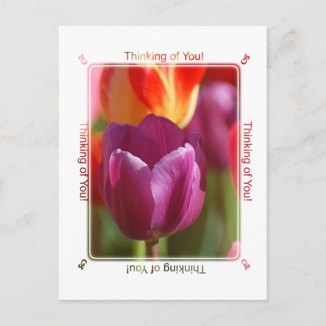 Postal Pensando en ti (Anverso)