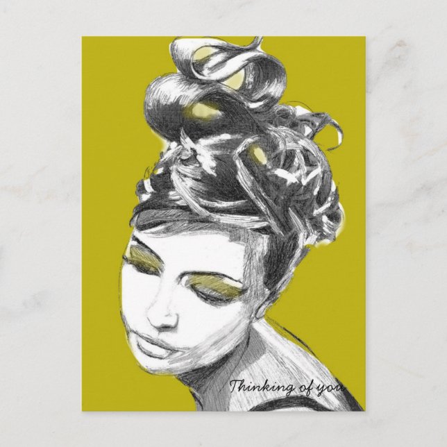 Postal Pensando en ti... (Anverso)