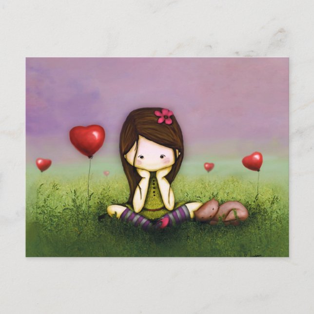 Postal Pensando en ti (Anverso)