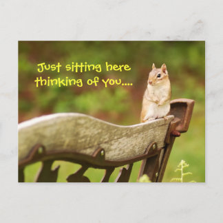 Postal Pensando en ti chipmunk