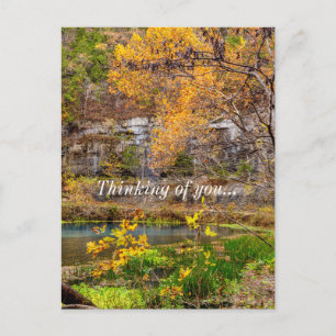 Postal Pensando En Ti En La Primavera De La Vista Otoño