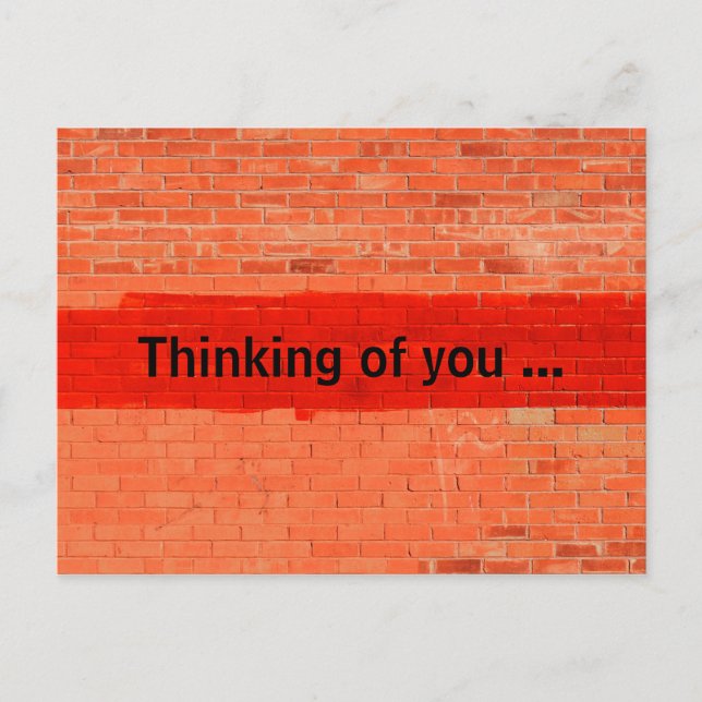 Postal "Pensando en ti..." ¡Personalizable (Anverso)