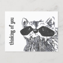 Pensando en ti Woodland Cute Raccoon