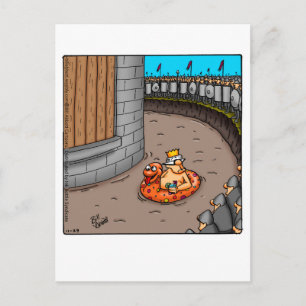 Postal Pensando En Tu Humorística Postcard