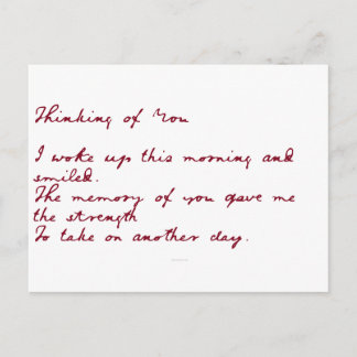 Postal Pensando En Tu Poema
