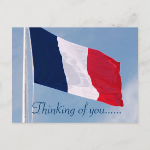 POSTAL PENSANDO EN USTED FRANCIA