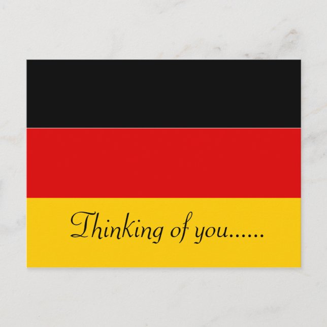 POSTAL PENSANDO EN USTEDES ALEMANIA (Anverso)