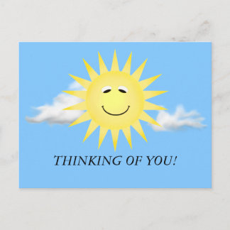 POSTAL PENSANDO EN USTEDES SUNSHINE POSTCARD