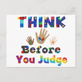 Postal PENSAR Antes De Juzgar