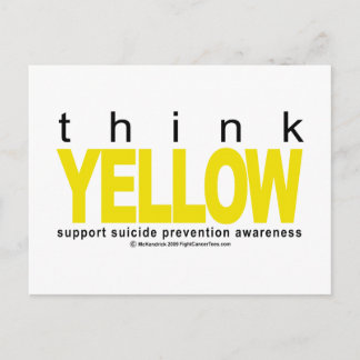 Postal Pensar en la prevención del suicidio en AMARILLO