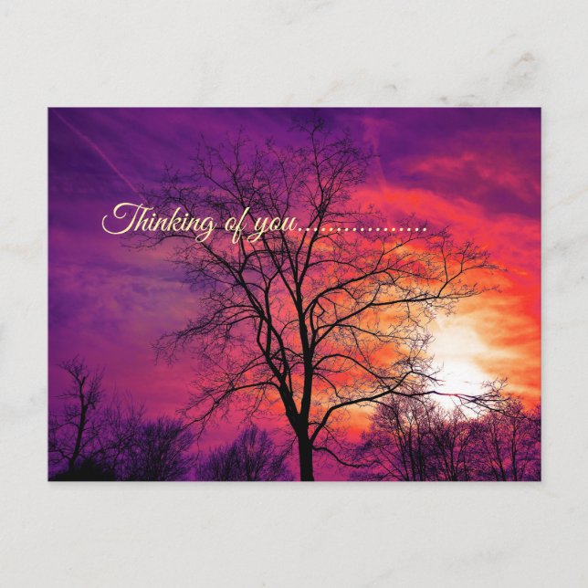 Postal pensar en ti (Anverso)