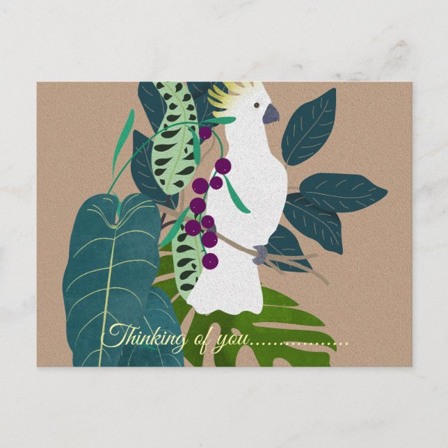 Postal pensar en ti (Anverso)