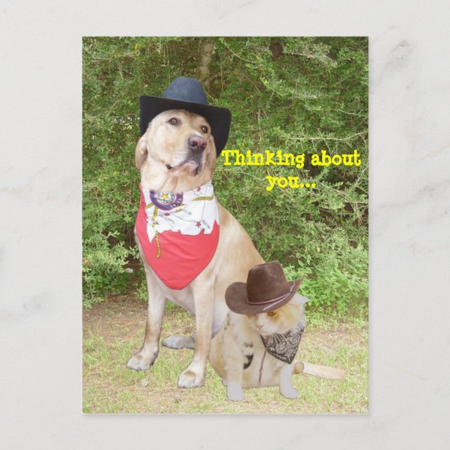 Postal Pensar en ti (Anverso)