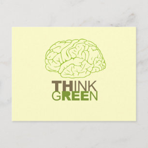 Postal Pensar en verde