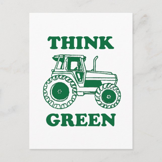 Postal Pensar en verde (Anverso)