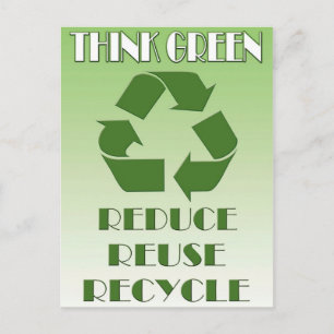 Postal Pensar en verde