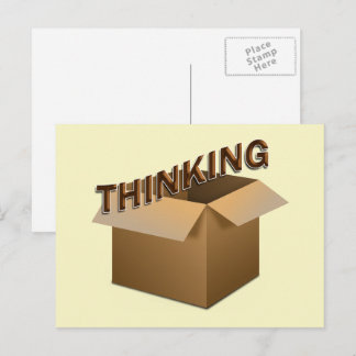 Postal Pensar Fuera de la Caja