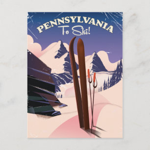 Postal Pensilvania para esquiar