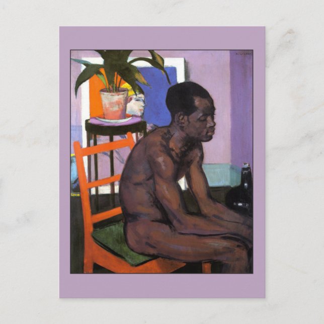 Postal Pensión de Francis Cadell Bella Artes Gay (Anverso)