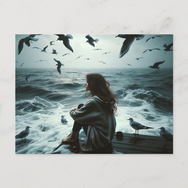 Postal Pensivo (Anverso)