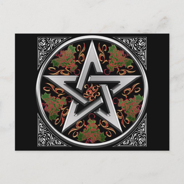 Postal pentagram celta (Anverso)