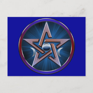 Postal Pentagram de la diosa lunar