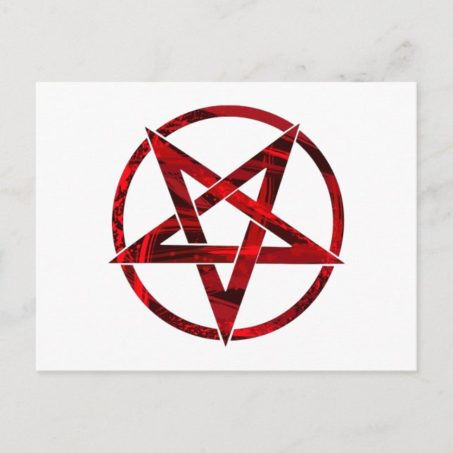 Postal Pentagram del diablo Rojo (Anverso)