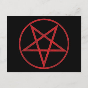 Postal Pentagram rojo