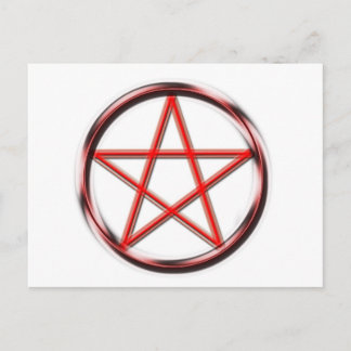Postal Pentagram rojo