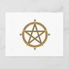 Postal Pentagrama Elegante