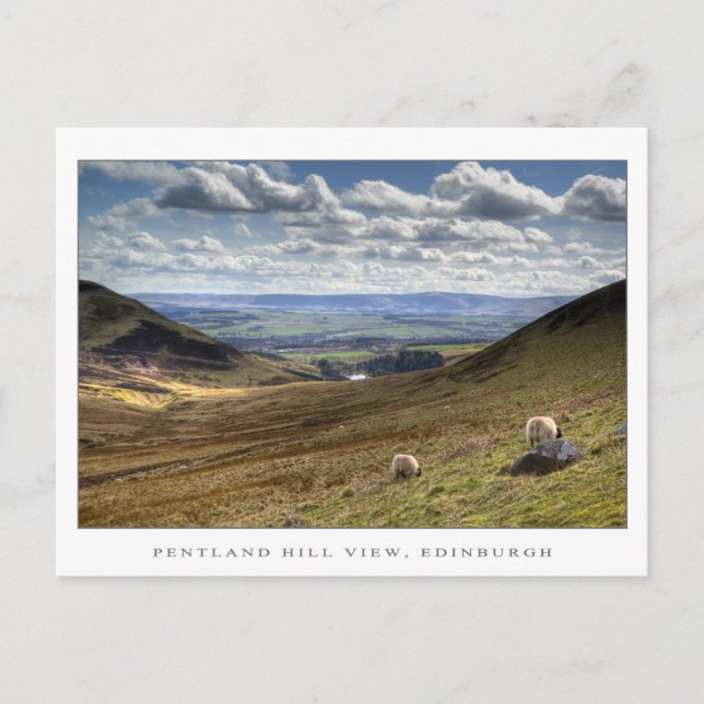 Postal Pentland Hill View, Edimburgo (Anverso)