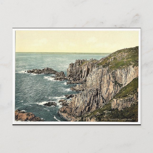 Postal Penzance, Land's End, Cornwall, Inglaterra clásica (Anverso)