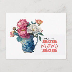 Postal Peonía para Mamá en el Día de la Madre