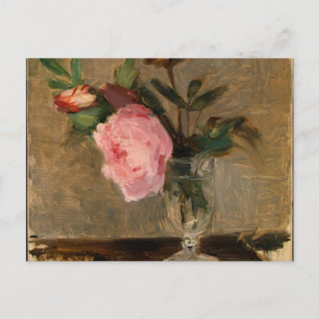 Postal Peonies Berthe Morisot Bella Artes (Anverso)