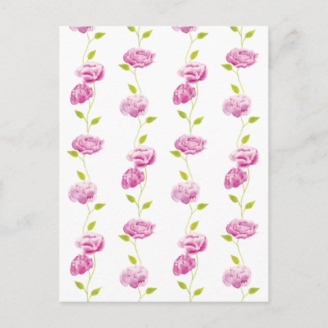 Postal Peonies en la Orangery (Anverso)
