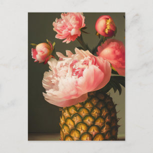 Postal Peonies y piña