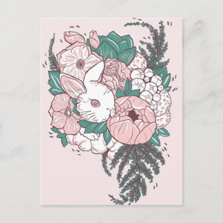 Postal Peony Bunny