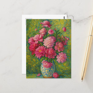 Postal Peony Rosa