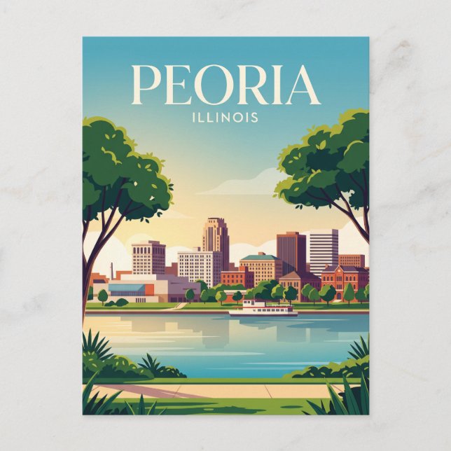 Postal Peoria, Illinois (Anverso)