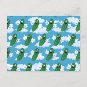 Postal Pepinillos De Pepino Divertidos Humor De Comida Fa