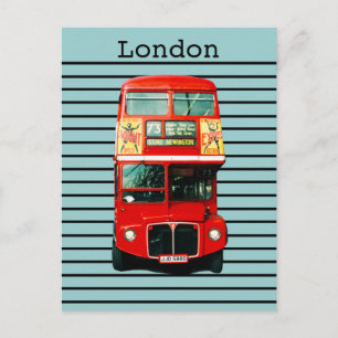 Postal Peppermint de autobús de Londres retro