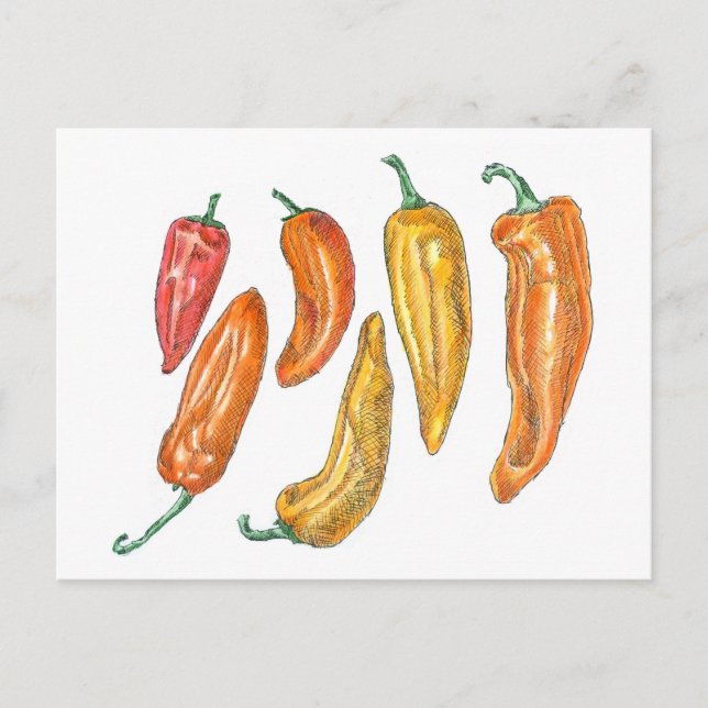 Postal Peppers dulces (Anverso)