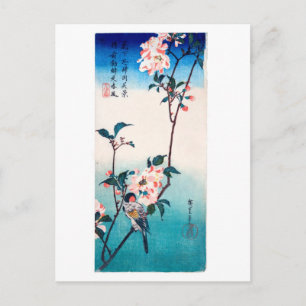 Postal Pequeña Ave En La Sucursal De Sakura Hiroshige Bel