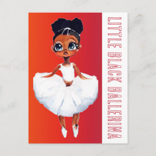 Postal Pequeña Ballerina Negra