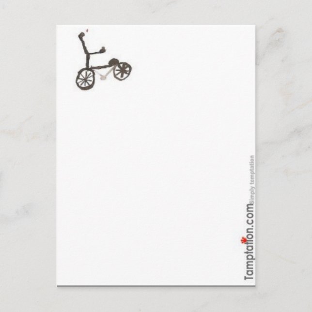 Postal Pequeña bicicleta (Anverso)