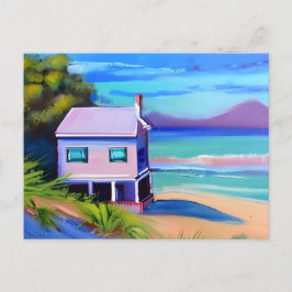 Postal Pequeña cabaña en Stilts Ocean Beach