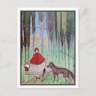 Postal Pequeña capucha roja de Harry Clarke