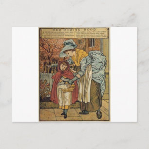 Postal Pequeña capucha roja de Walter Crane 1845 ~ 1915