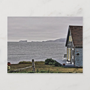 Postal Pequeña casa con vista al río St.Lawrence