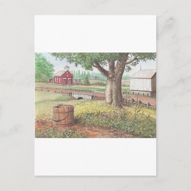 Postal Pequeña Escuela Roja (Anverso)